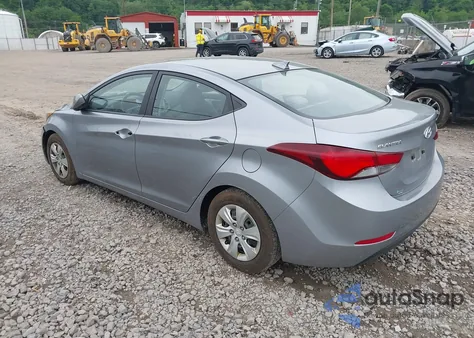 2016 Hyundai Elantra Se из США, поврежденный, VIN 5NPDH4AE4GH695950